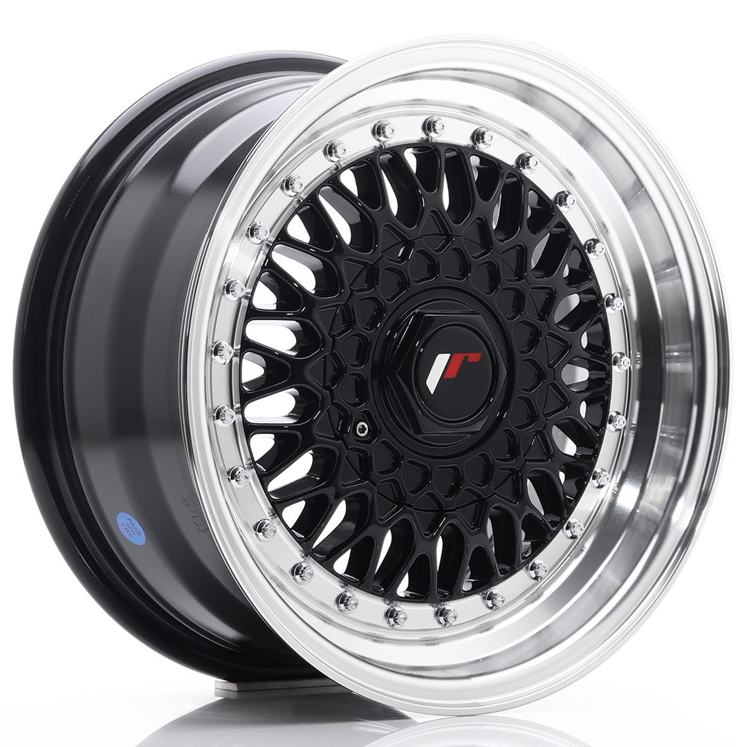 Japan Racing JR9 15x7 ET20 4x100/108 Gloss Black w/Machined Lip