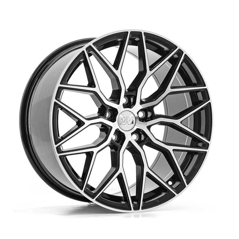 1AV ZX12 8.5x19 ET25 5x108 CB72.6 GLOSS BLACK & POLISHED