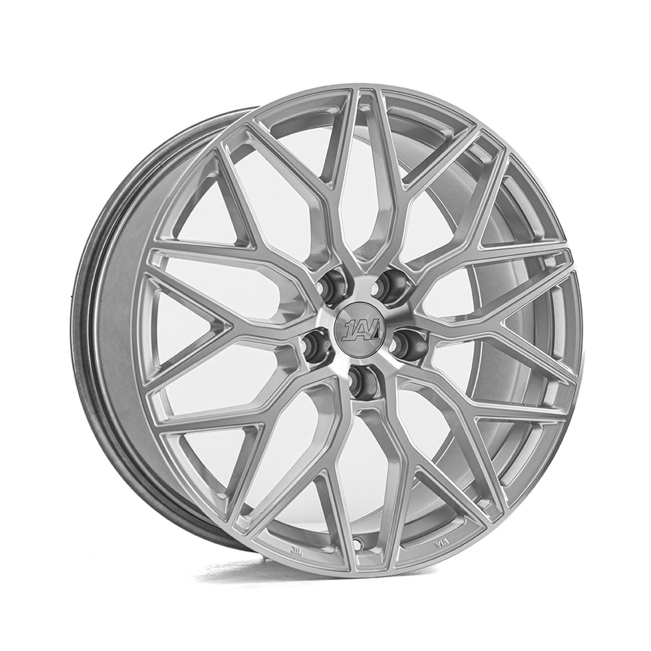 1AV ZX12 8.5x19 ET40 5x114.3 CB72.6 GLOSS SILVER & POLISHED
