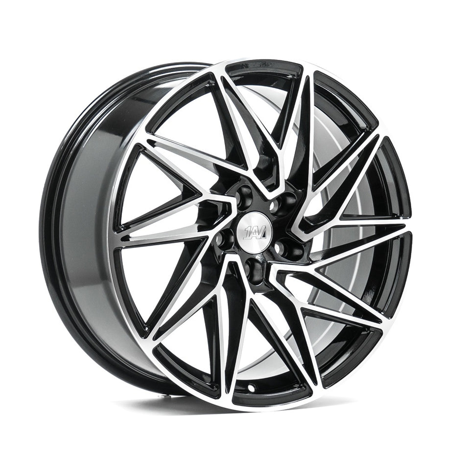 1AV ZX10 8.0x18 ET40 5x120 CB72.6 GLOSS BLACK & POLISHED
