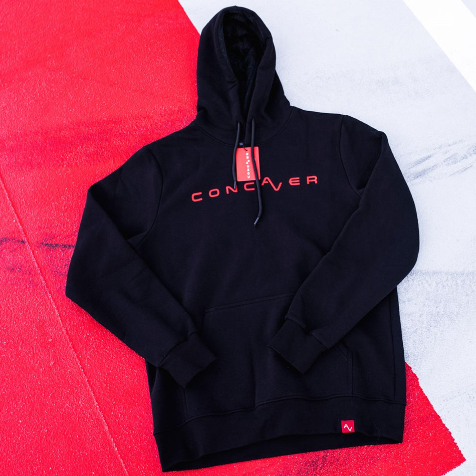 Concaver Unisex Hoodie Logo Black