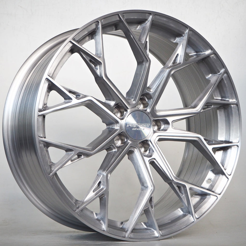 Forzza Titan 10,5X20 5X112 ET40 66,5 Brushed Aluminium