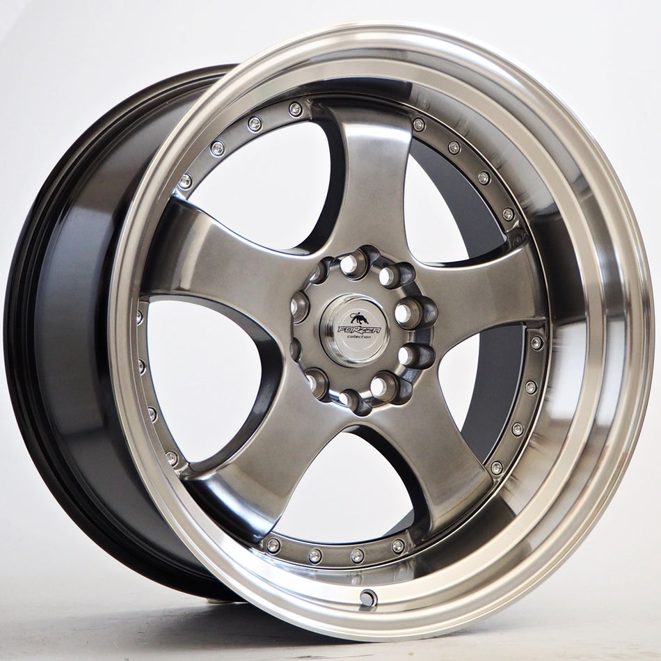 Forzza Flamber 7,5X17 5X120 / 5X112 ET35 74,1 Hyper Black / Lip