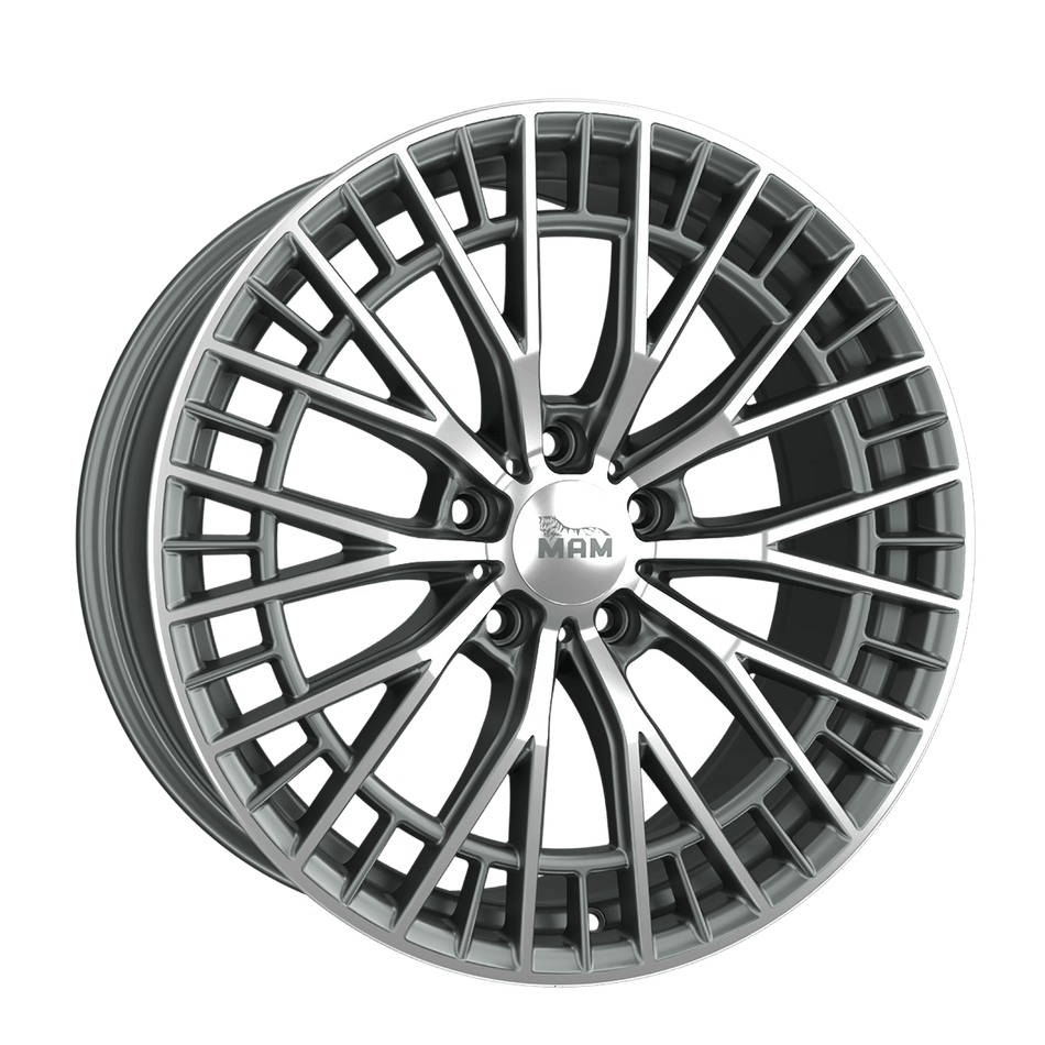 MAM WHEELS GT2 8.5x19 ET30.1 5x112 CB66.6 PALLADIUM FRONT POLISH