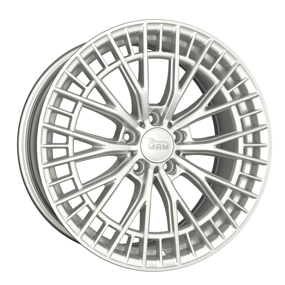 MAM WHEELS GT2 8.5x19 ET45 5x114.3 CB72.6 SILVER PAINTED