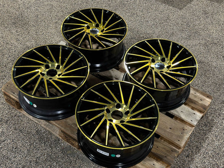 17" WZ WO55 Gold / Black - 5x114.3