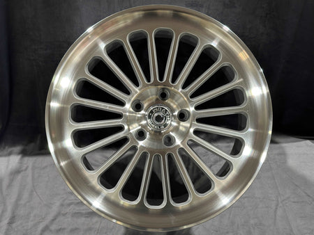 18" Wrath Wheels WF8 Silver Polished Face - 5x112