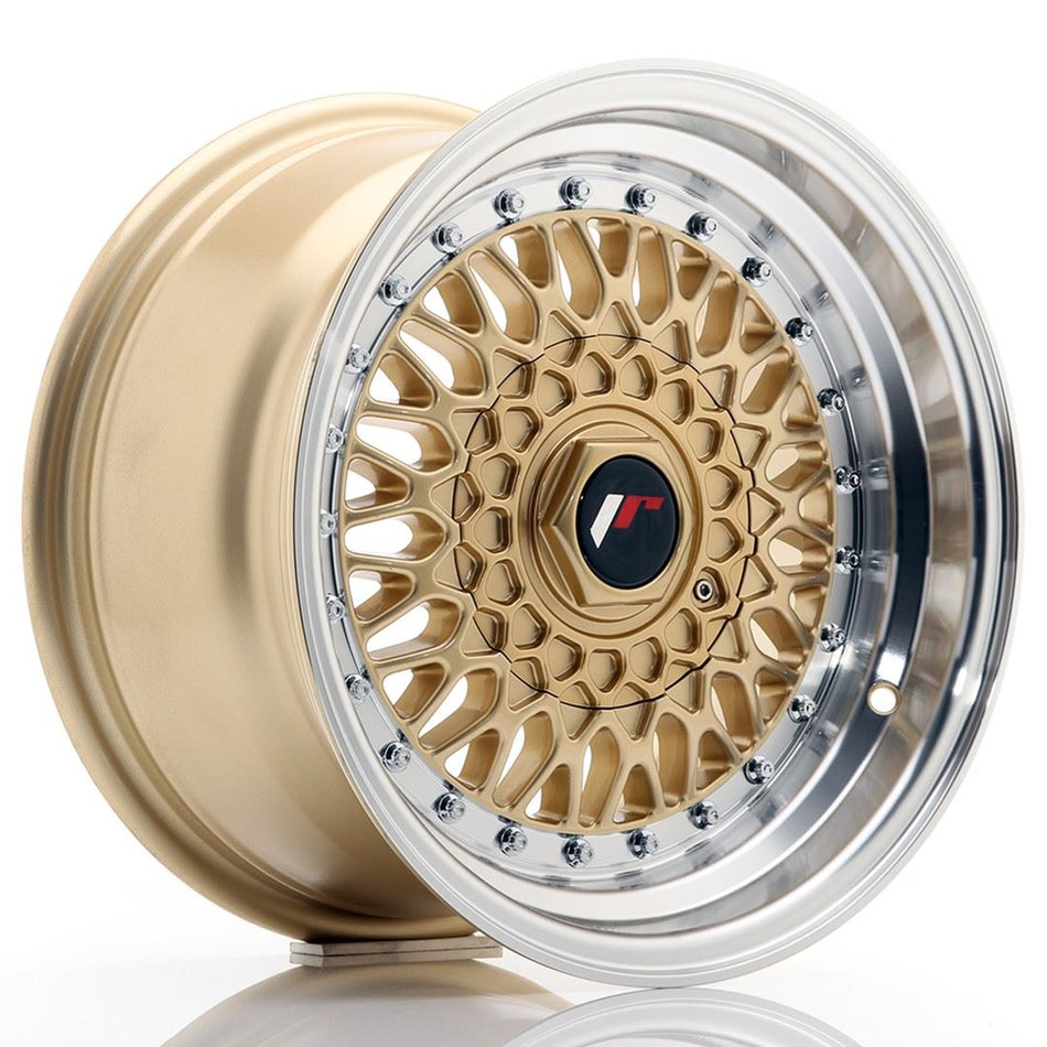 Japan Racing JR9 15x8 ET15 4x100/4x114.3 Gold/Machined Lip