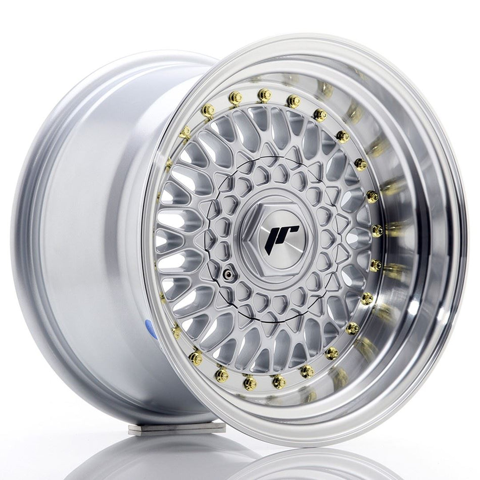 Japan Racing JR9 15x9 ET10 BLANK Silver Machined Lip