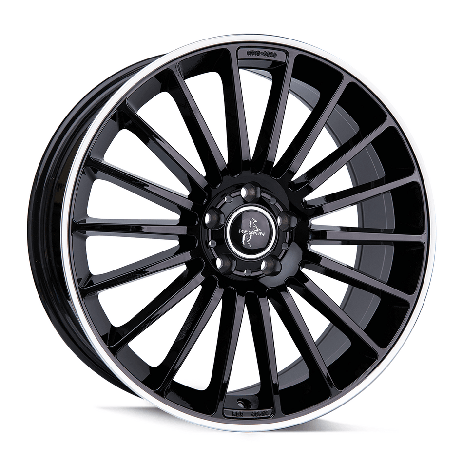 KESKIN WHEELS KT15 7.0x16 ET35 5x120 CB72.6 BLACK LIP POLISH