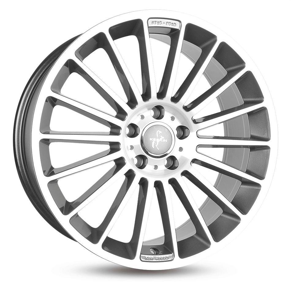 KESKIN WHEELS KT15 7.0x17 ET48 5x108 CB72.6 PALLADIUM FRONT POLISH