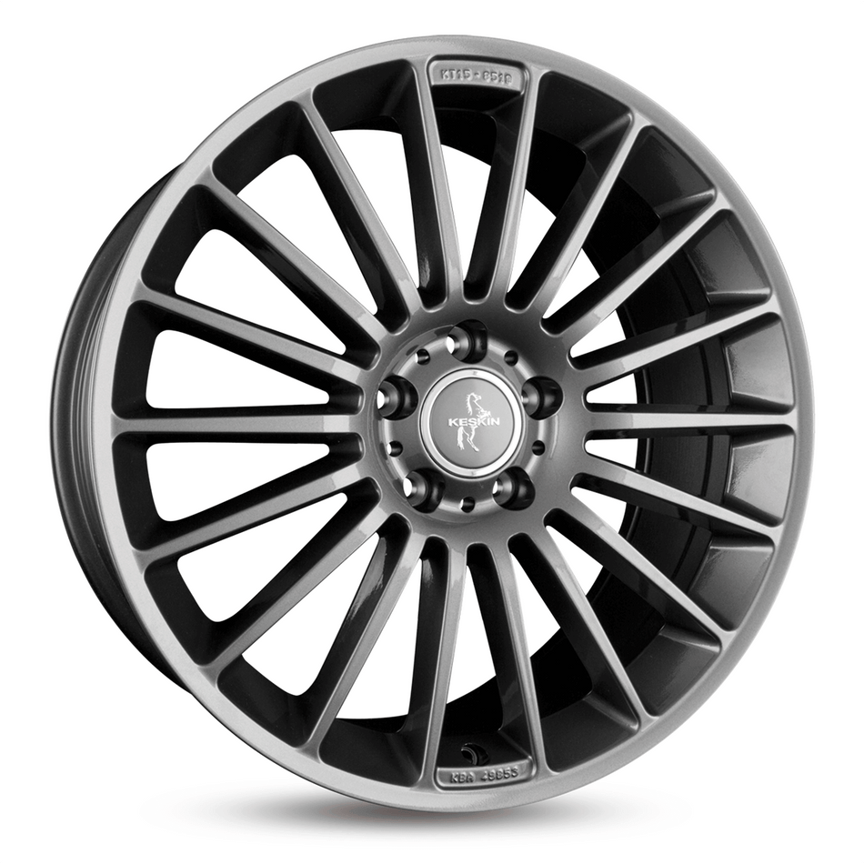 KESKIN WHEELS KT15 6.0x15 ET43 5x112 CB57.1 PALLADIUM PAINTED