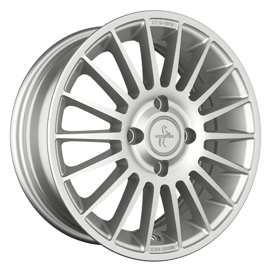 KESKIN WHEELS KT15 6.0x15 ET35 4x98 CB58.1 SILVER PAINTED
