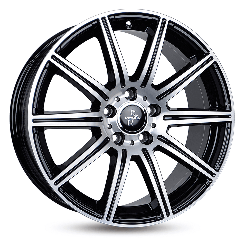 KESKIN WHEELS KT16 8.0x18 ET45 5x112 CB66.6 BLACK FRONT POLISH