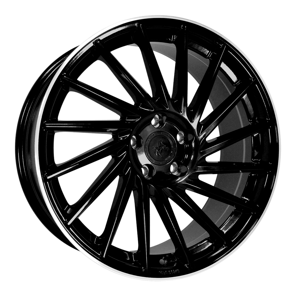 KESKIN WHEELS KT17 8.5x19 ET45 5x112 CB72.6 BLACK LIP POLISH