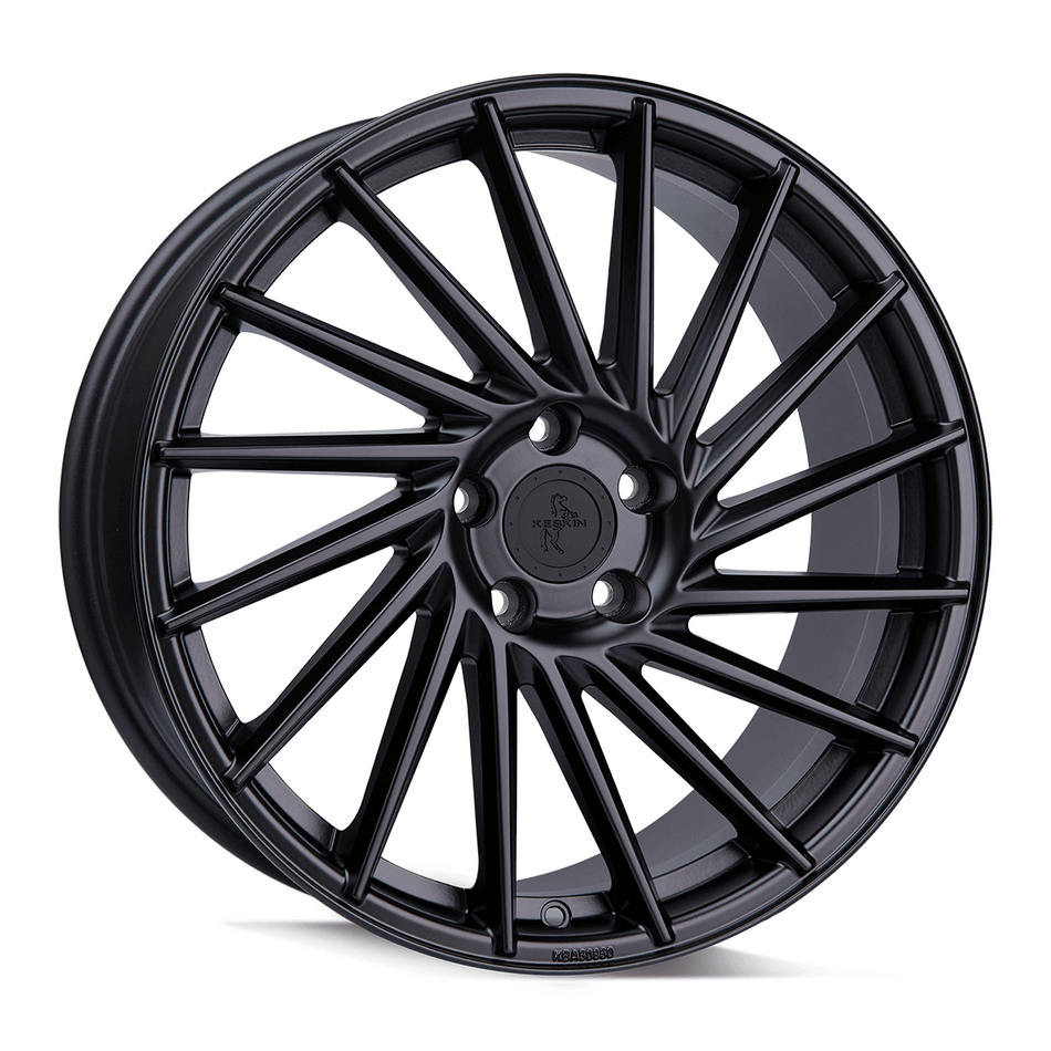 KESKIN WHEELS KT17 10.0x22 ET20 5x112 CB66.6 MATT BLACK PAINTED