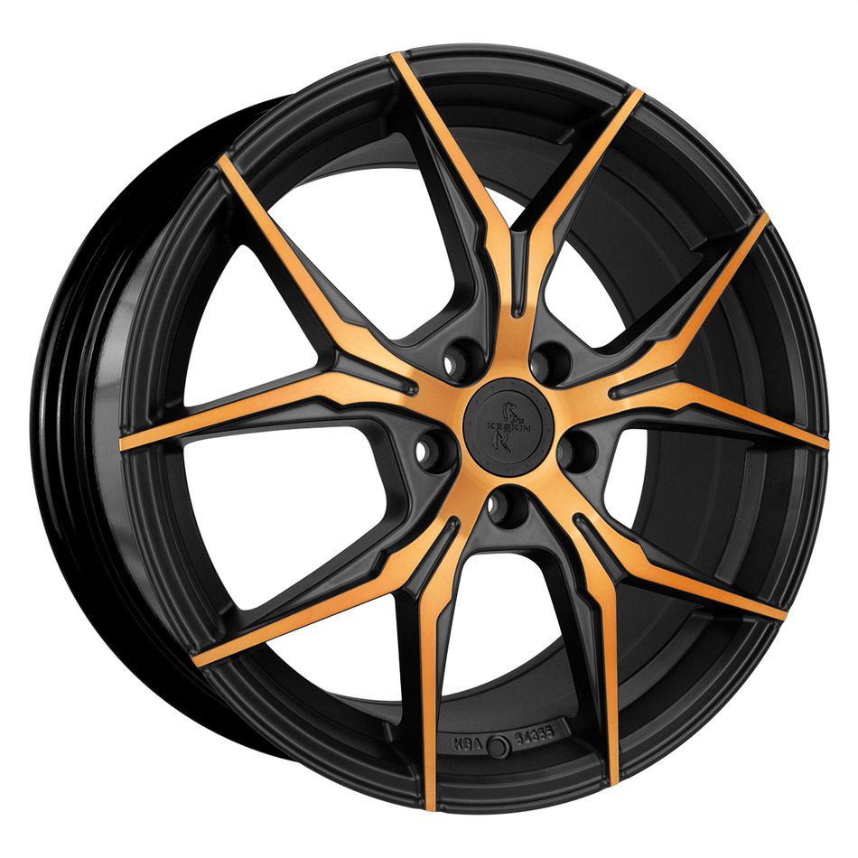 KESKIN WHEELS KT19N 8.5x19 ET30 5x112 CB72.6 MATT BLACK FRONT COPPER