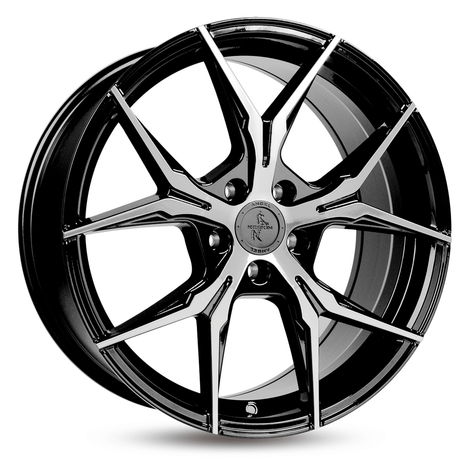 KESKIN WHEELS KT19 8.5x19 ET45 5x108 CB72.6 BLACK FRONT POLISH