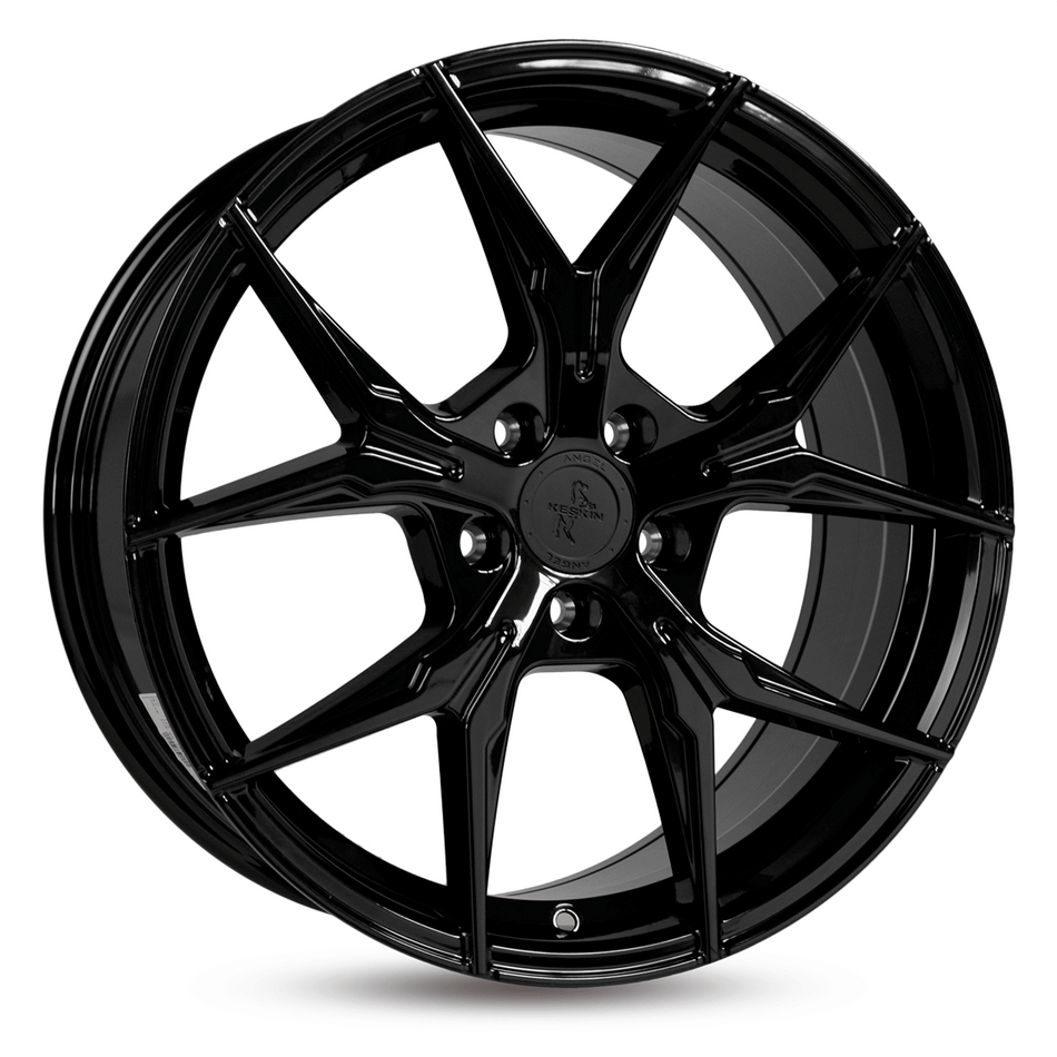 KESKIN WHEELS KT19 8.0x18 ET45 5x112 CB72.6 BLACK PAINTED