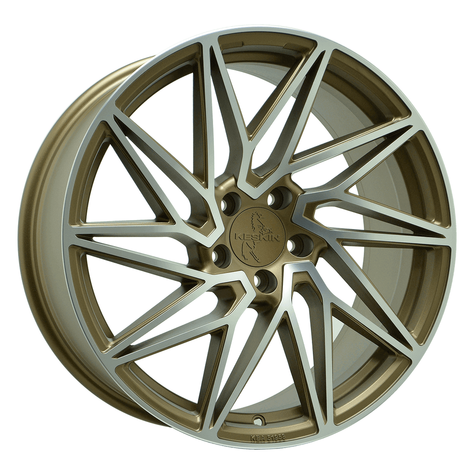 KESKIN WHEELS KT20 8.5x19 ET45 5x112 CB72.6 BRONZE FRONT POLISH