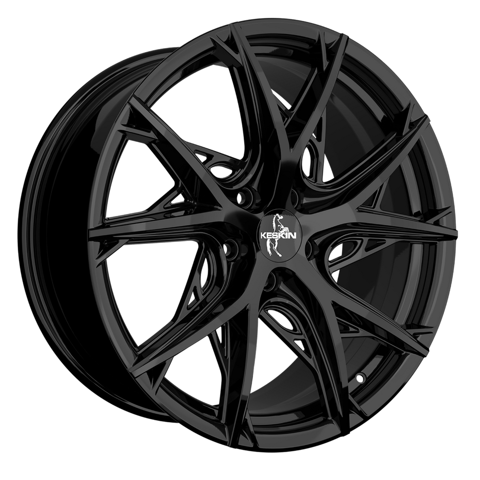 KESKIN WHEELS KT24C 8.5x19 ET35 5x120 CB72.6 BLACK PAINTED
