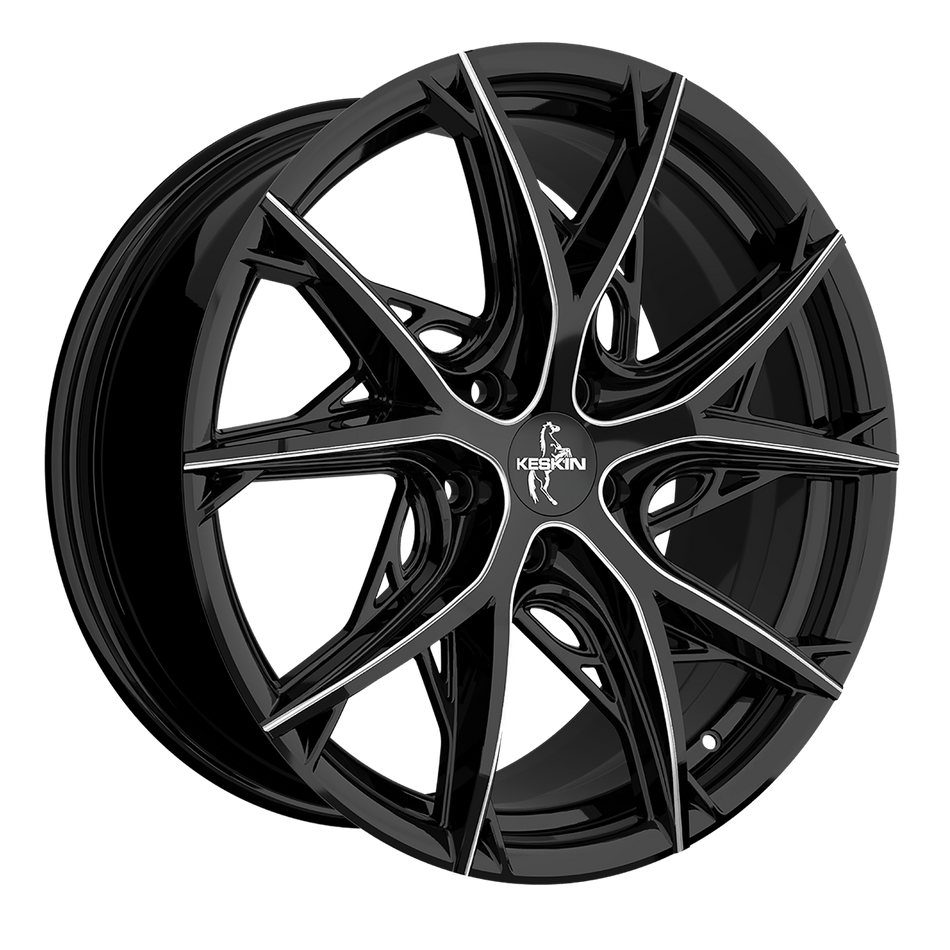KESKIN WHEELS KT24 8.5x19 ET40 5x108 CB72.6 BLACK SECRET DIAMOND