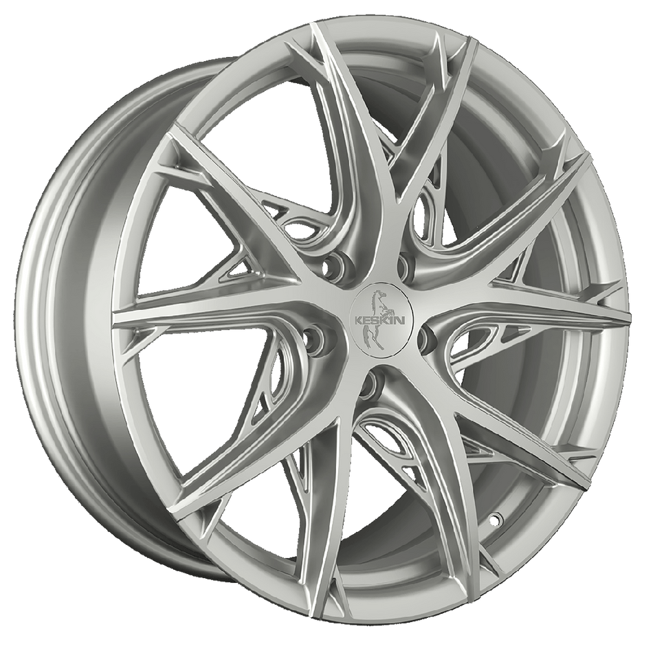 KESKIN WHEELS KT24 8.5x19 ET45 5x112 CB66.6 SILVER PAINTED