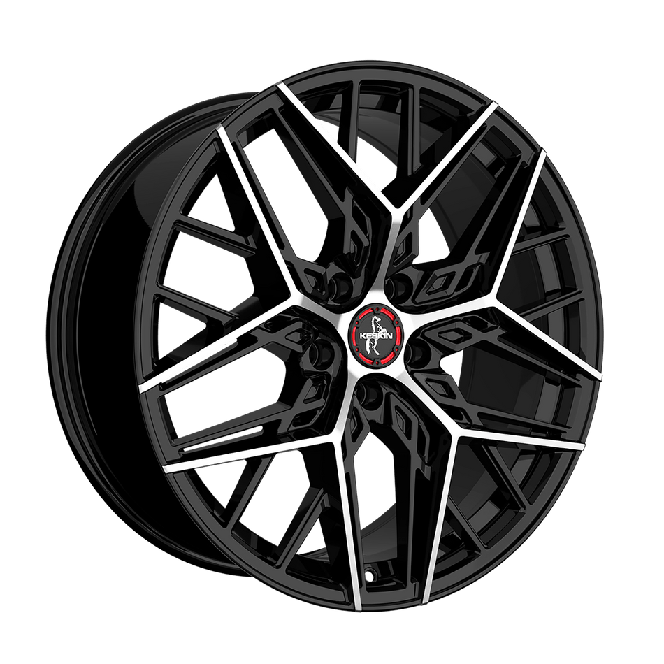 KESKIN WHEELS KT25 8.5x20 ET30 5x112 CB66.6 BLACK FRONT POLISH