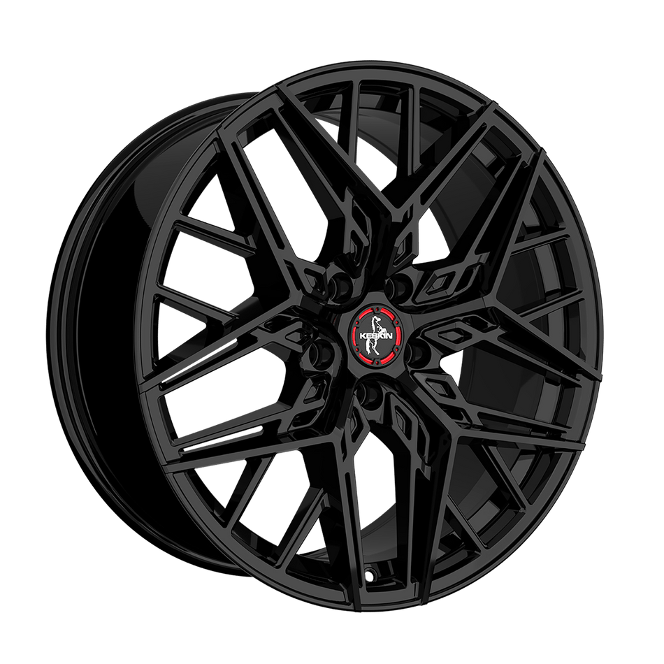 KESKIN WHEELS KT25 8.5x20 ET35 5x114.3 CB72.6 BLACK PAINTED