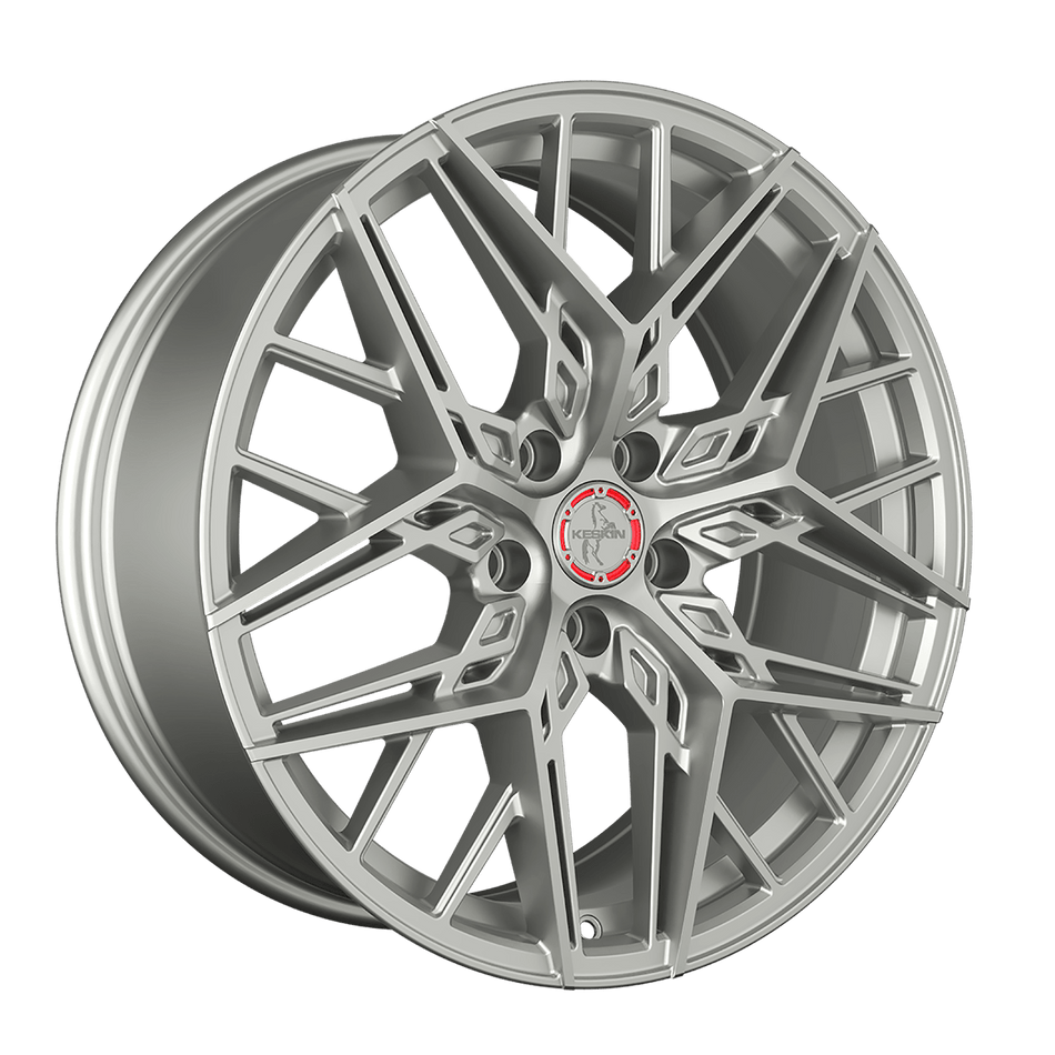 KESKIN WHEELS KT25 8.5x20 ET45 5x114.3 CB72.6 SILVER PAINTED