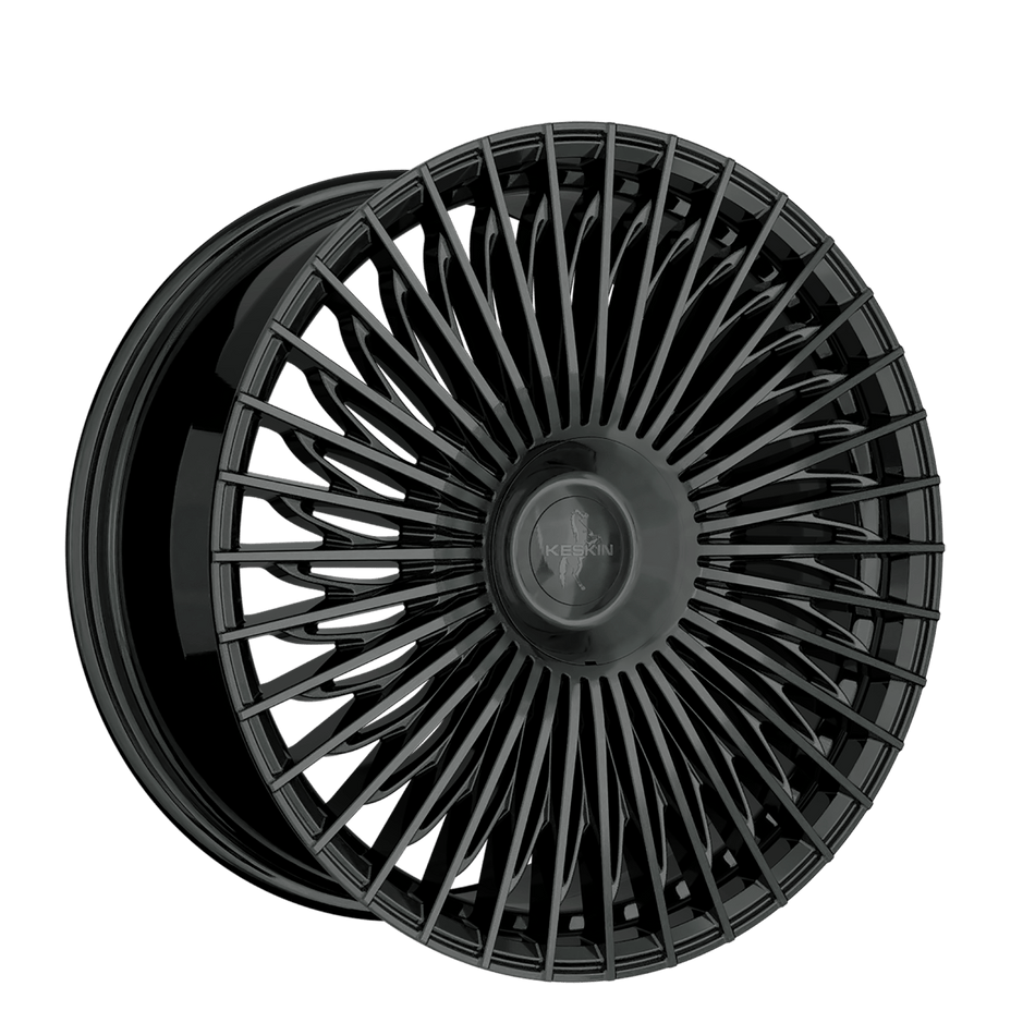 KESKIN WHEELS KT X1 9.5x21 ET50 5x112 CB66.6 BLACK PAINTED