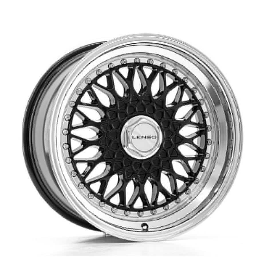 LENSO BSX 8.5x17 ET26 5x98 CB72.6 GLOSS BLACK & POLISHED