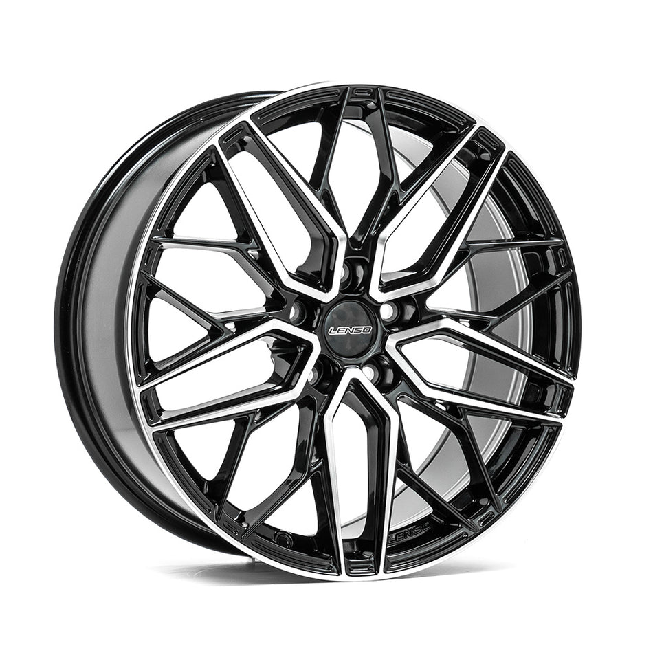 LENSO VENTUS 8.5x19 ET40 5x115 CB72.6 GLOSS BLACK & POLISHED