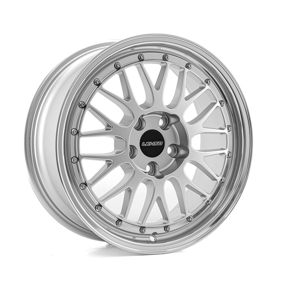 LENSO XLM 7.5x17 ET35 4x100 CB72.6 GLOSS SILVER & POLISHED