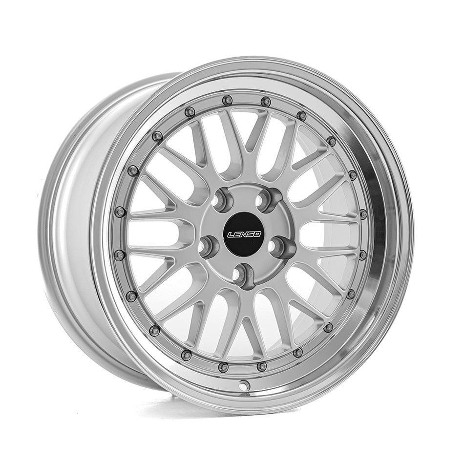 LENSO XLM 8.5x17 ET30 5x115 CB72.6 GLOSS SILVER & POLISHED