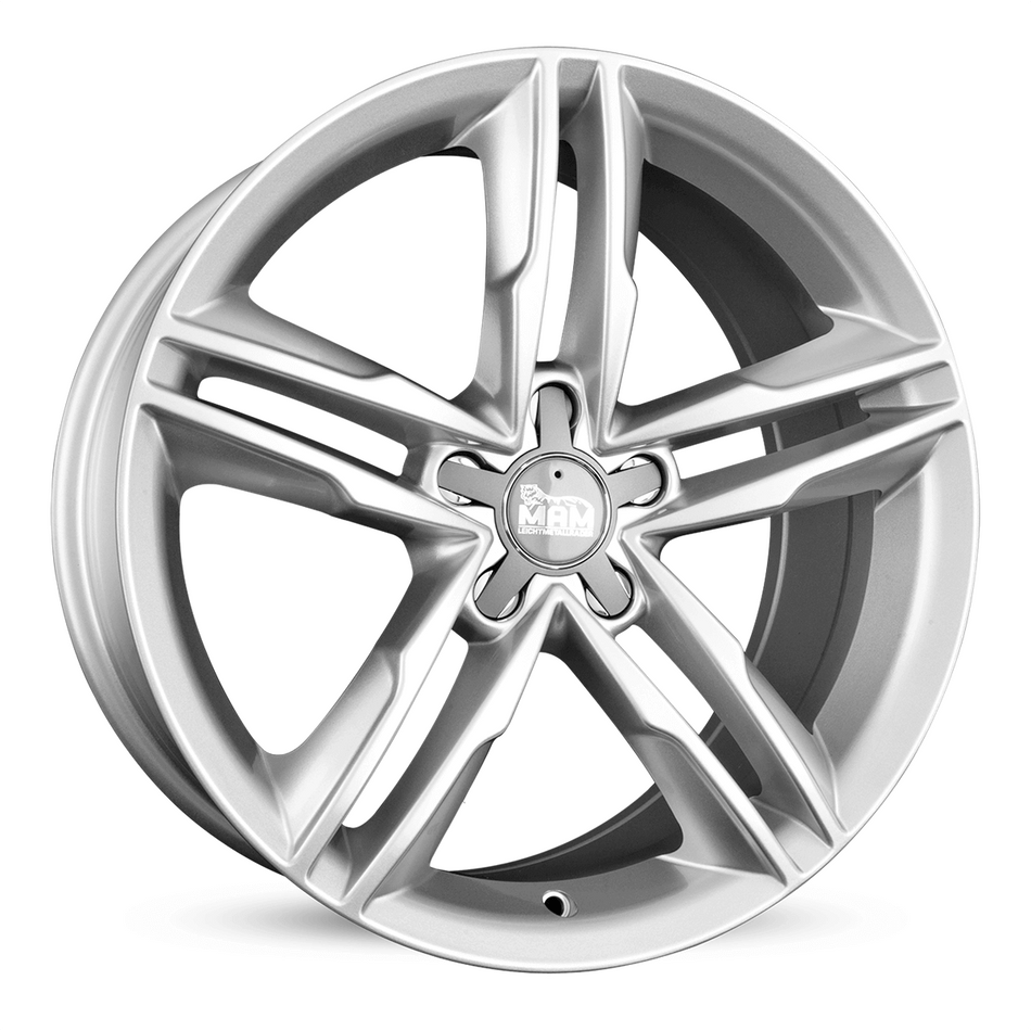 MAM WHEELS A1 8.0x18 ET30 5x112 CB66.5 SILVER PAINTED
