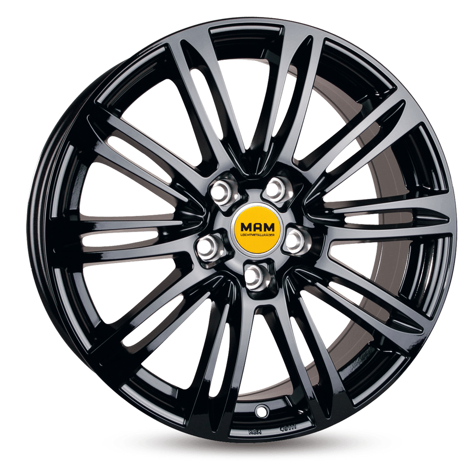 MAM WHEELS A4 8.0x18 ET50 5x112 CB66.6 BLACK PAINTED