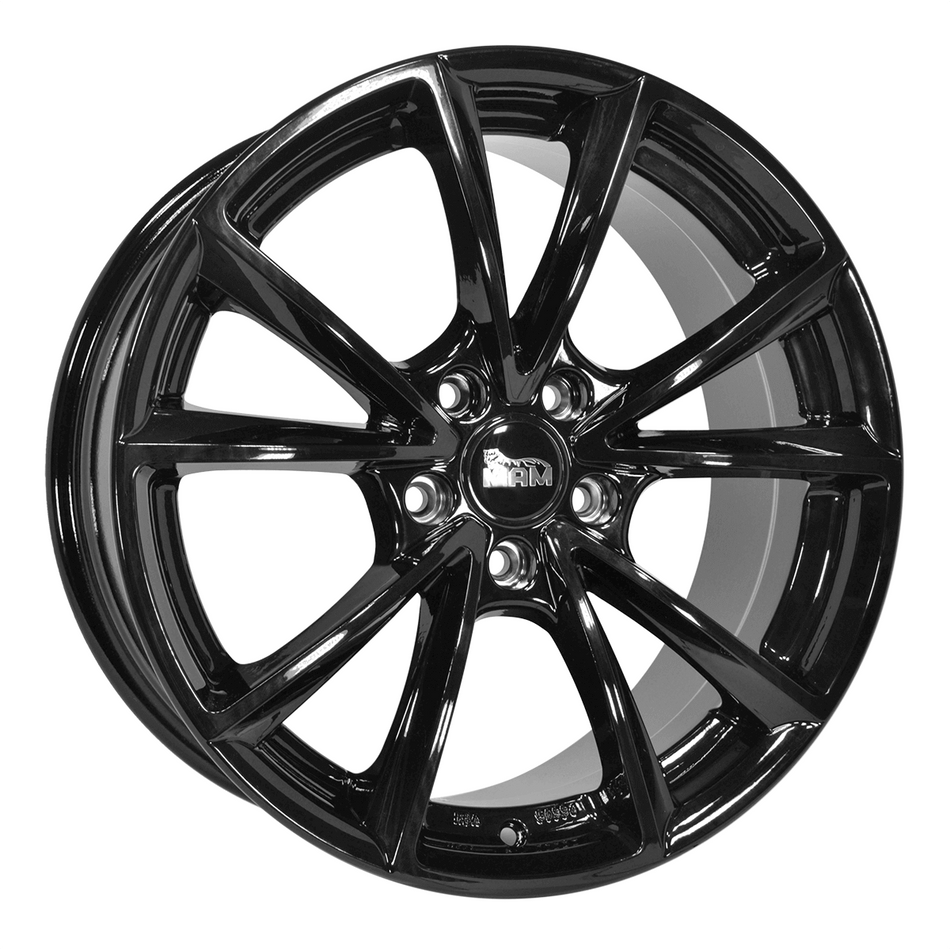 MAM WHEELS A5 8.0x18 ET45 5x112 CB66.6 BLACK PAINTED