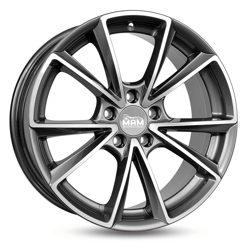 MAM WHEELS A5 8.0x19 ET45 5x112 CB66.6 PALLADIUM FRONT POLISH