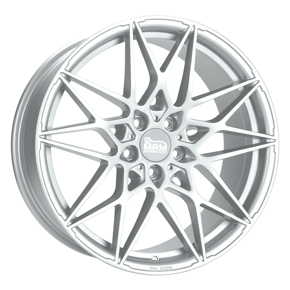 MAM WHEELS B2N 8.5x19 ET35 5x120 CB72.6 SILVER PAINTED