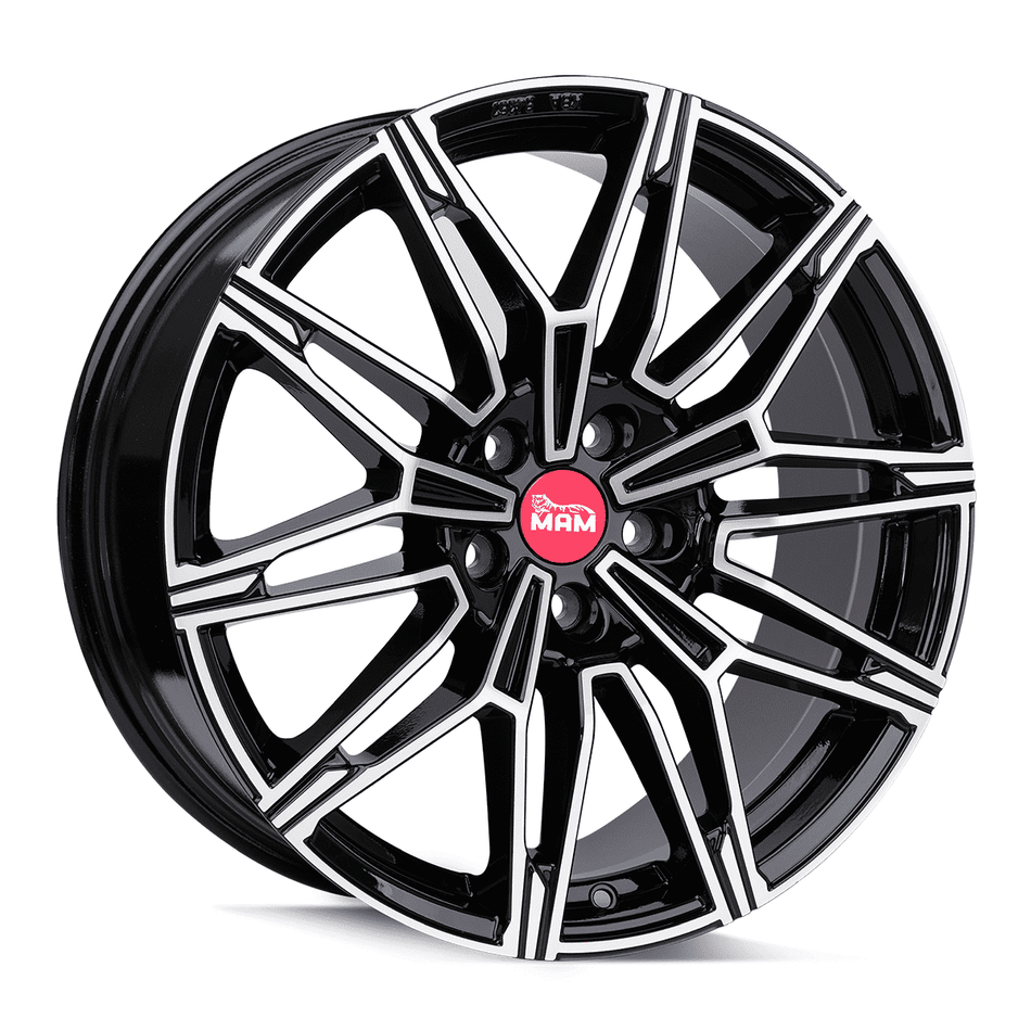 MAM WHEELS B3N 8.5x19 ET45 5x112 CB66.65 BLACK FRONT POLISH