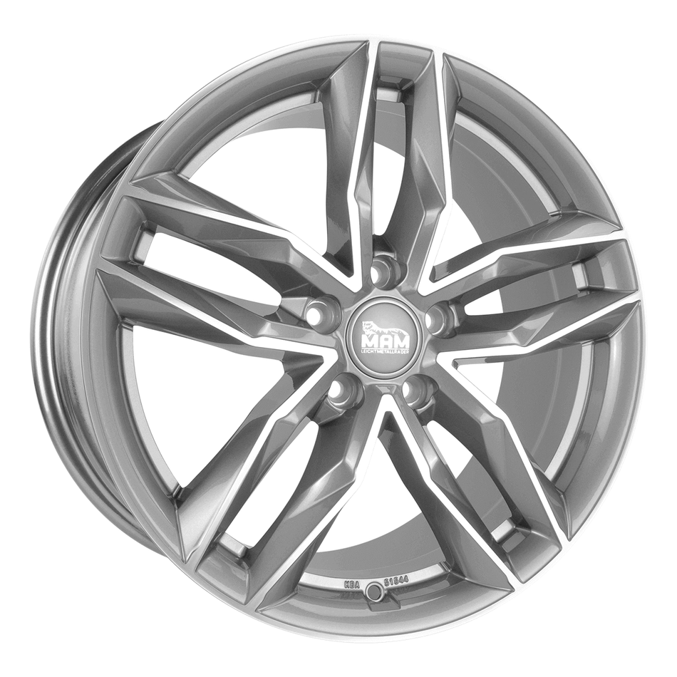 MAM WHEELS RS3 8.5x20 ET30 5x112 CB66.6 PALLADIUM FRONT POLISH