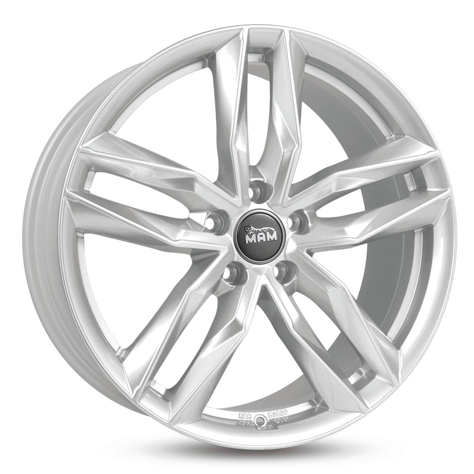 MAM WHEELS RS3 7.0x16 ET45 5x114.3 CB72.6 SILVER PAINTED