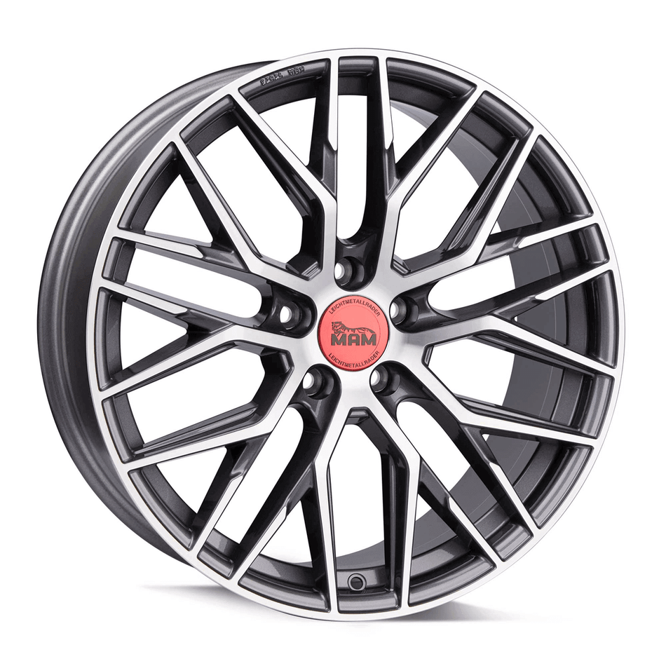 MAM WHEELS RS4 8.5x19 ET45 5x108 CB72.6 PALLADIUM FRONT POLISH
