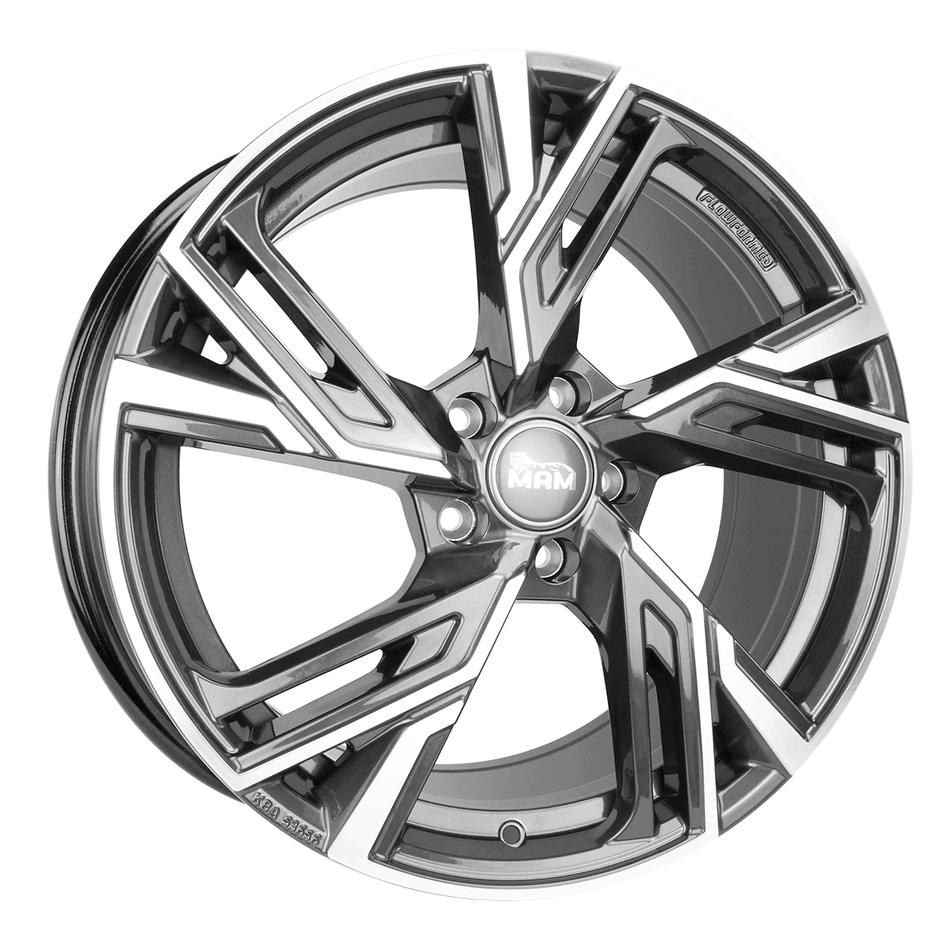 MAM WHEELS RS5 8.0x18 ET50 5x120 CB65.1 PALLADIUM FRONT POLISH