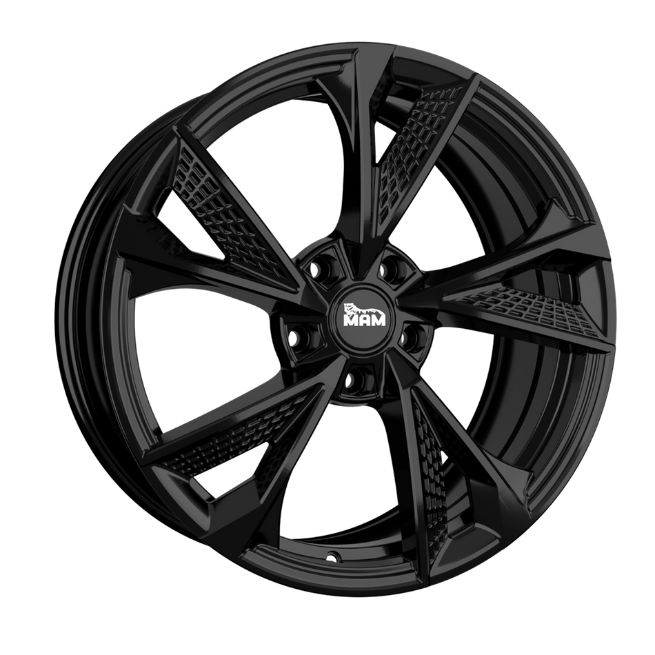 MAM WHEELS RS6 7.5x17 ET45 5x108 CB72.6 BLACK PAINTED