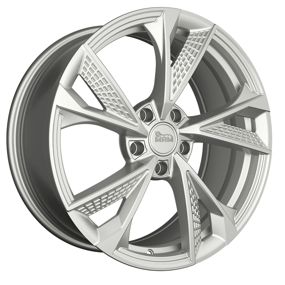 MAM WHEELS RS6 7.0x16 ET40 5x112 CB66.6 SILVER PAINTED