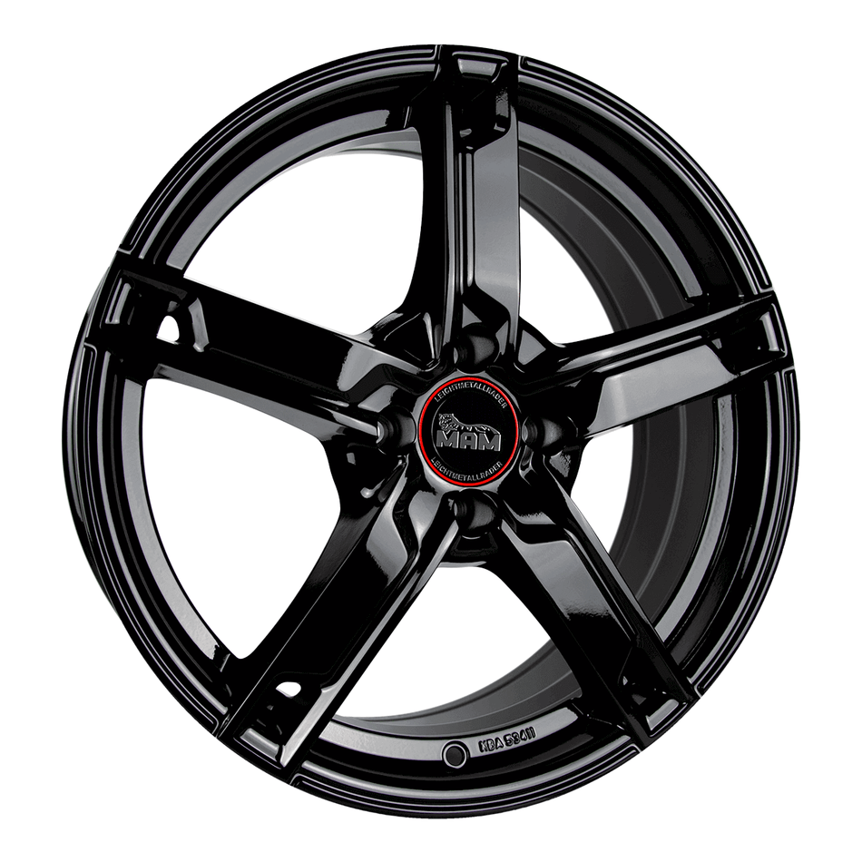 MAM WHEELS W4 6.0x15 ET38 4x108 CB63.4 BLACK PAINTED