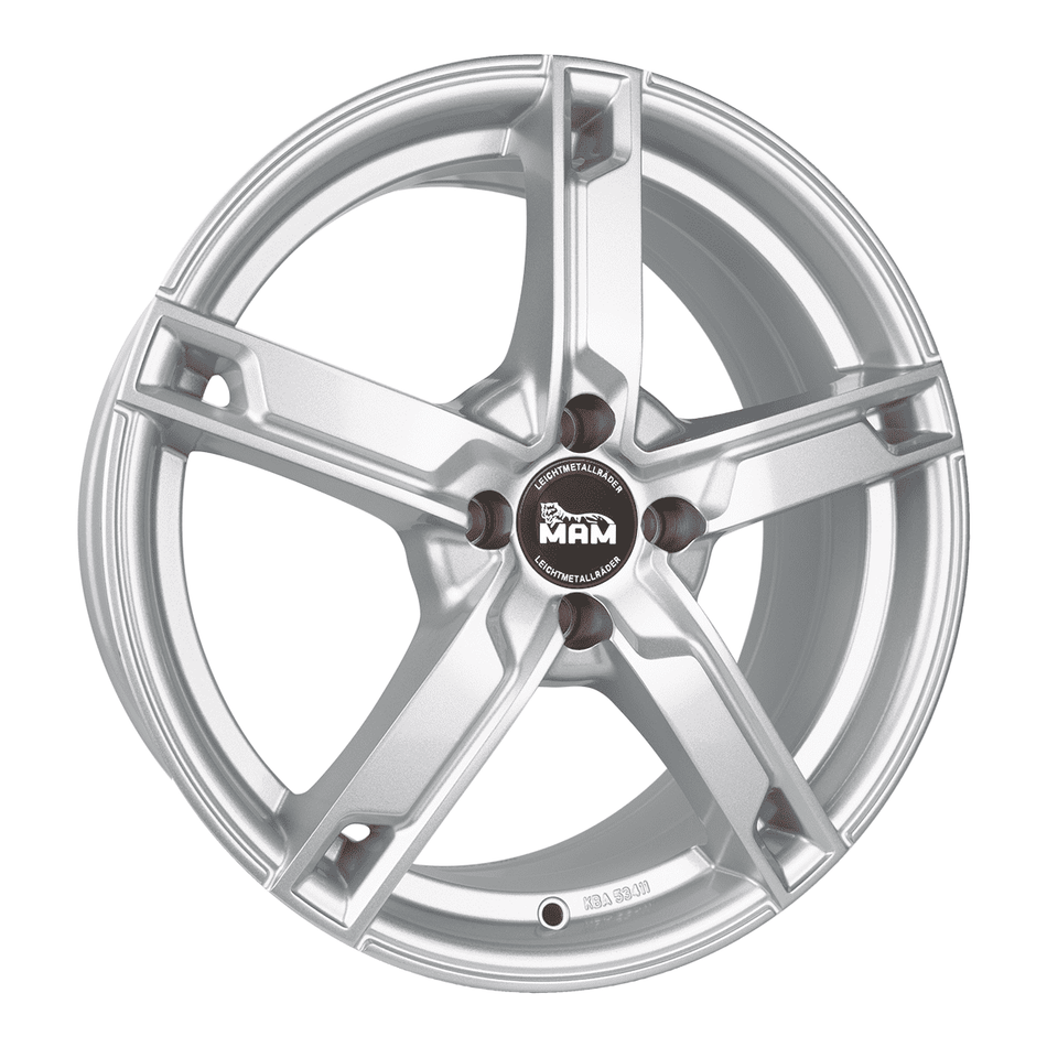 MAM WHEELS W4 7.0x17 ET35 4x108 CB63.4 SILVER PAINTED