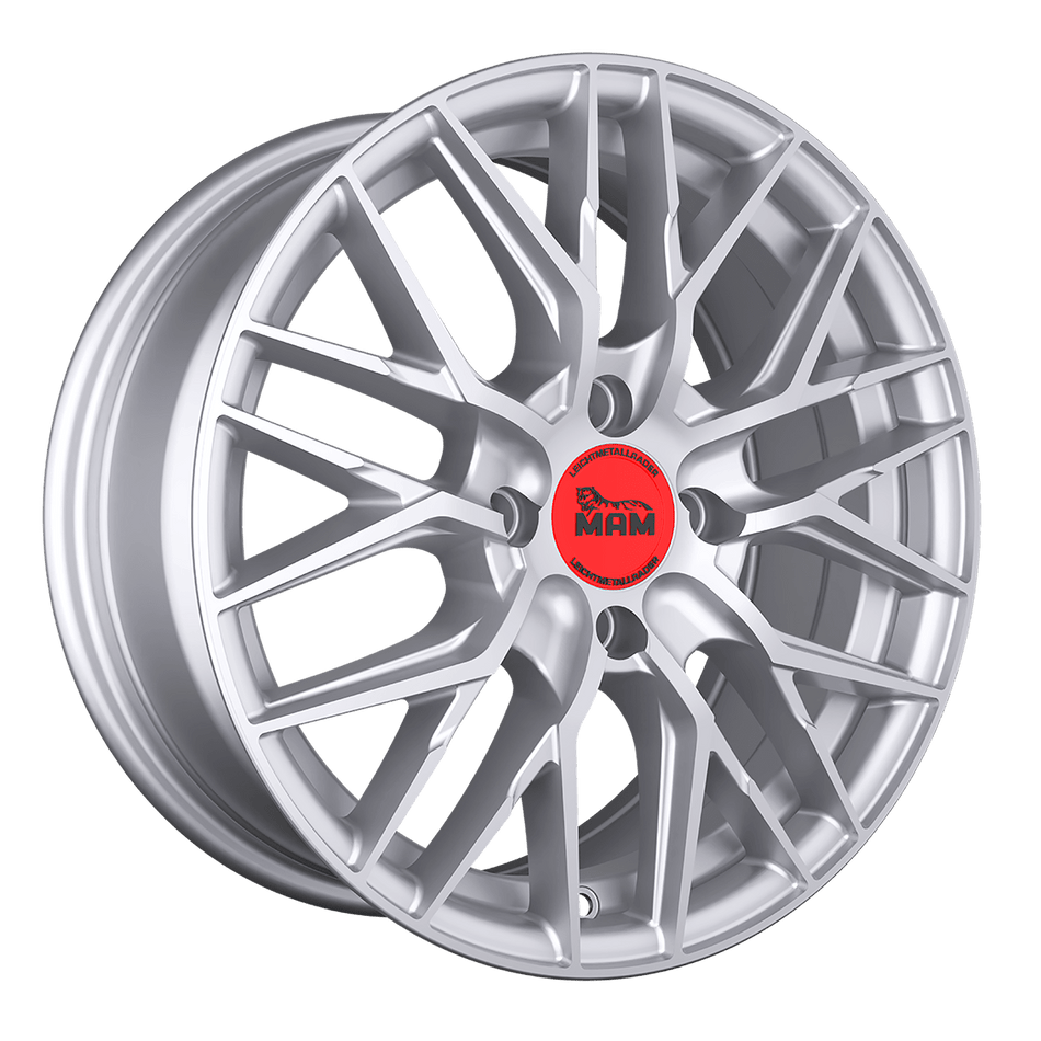 MAM WHEELS RS4 6.0x15 ET35 4x100 CB63.4 MATT SILVER PAINTED